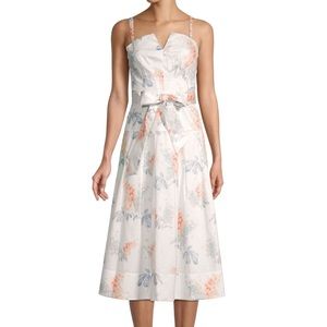 Rebecca Taylor FLORAL TIE DRESS